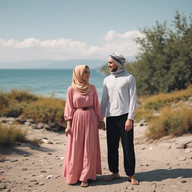 A satisfied customer smiling with their purchase.