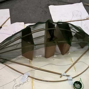 Structure de la carapace | Performance "Marée Haute" | Fabrication et photo David Noir