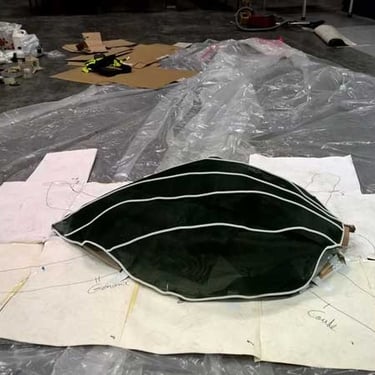 Nervures de la carapace | Performance "Marée Haute" | Fabrication et photo David Noir