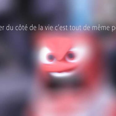 Image du diaporama diffusé pendant la performance "Votre enfant n'a qu'un oeil | Photo David Noir