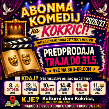 Abonma komedij Kokrica 2026/27