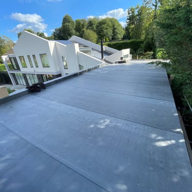 EPDM rubber roof installation