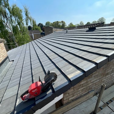new roof installation of Redland BMI mini stonewold 