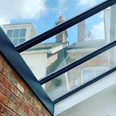 Looking up through Velux roof lights