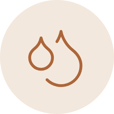 Icona goccia d’acqua, simbolo di idratazione e benessere