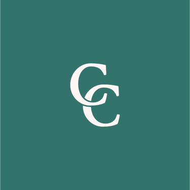 Copper Council secondary logo. Interlocked letters CC.