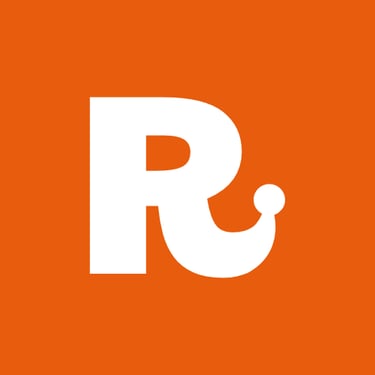 Close-up of wordmark detail. Letter R features a flick with a bell on top to symbolise the jester portion.