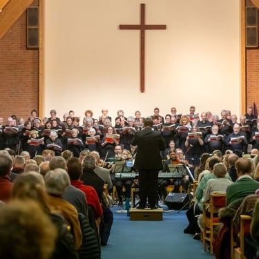 Combined choirs singing Haydn's Creation 2025