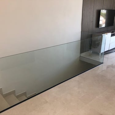 glass banister