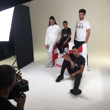 Photo, mannequin studio Foot center e-commerce