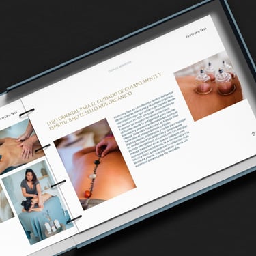 branding diseño editorial Harmony Spa