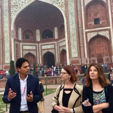 Muzammil leading a tour of the Taj Mahal for Honorable Julia Gillard, the 27th Prime Minister of Australia