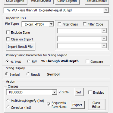 TSD Mapping Main Menu