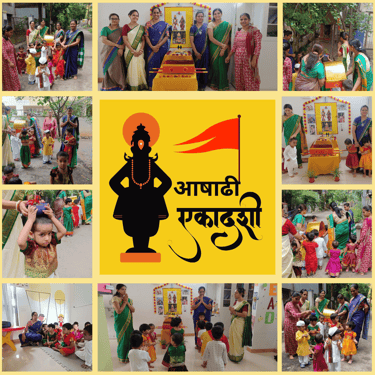 aashadhi ekadashi at bluefish preschool and daycare balewadi