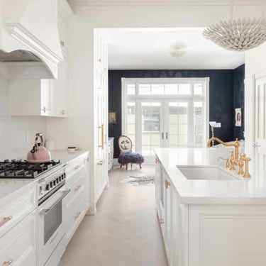 a modern white kitchen