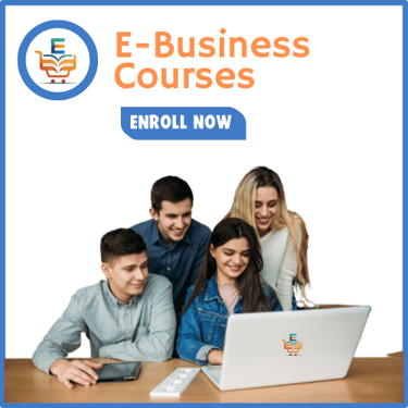 people attending e business masters course on laptop