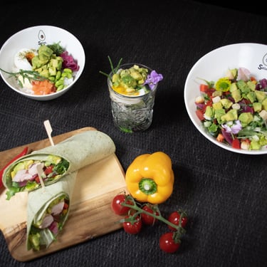 Salud Avocado Wrap and Avocado Dices Malta