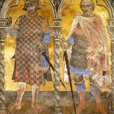 César y Pompeya. Tadeo de Bartolo (1362-1422). {{PD-US}}