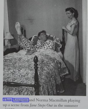 Thor Arngrim and Norma Macmillian in Jane Steps Out