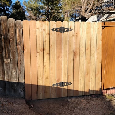 picket fence gate after repair