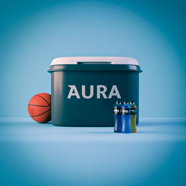 Cooler e bebidas isotônicas fictícias desenvolvida por Helldise Design