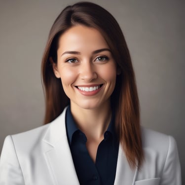 A headshot of an Operations Director from a healthtech company in London.