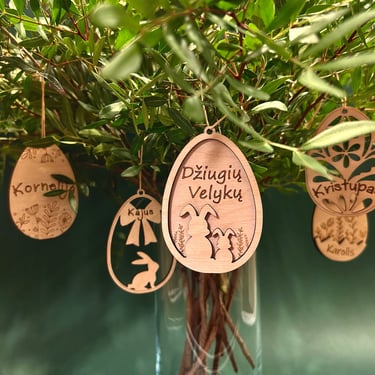 Velykų dekoracijos. Velykiniai kiaušiniai