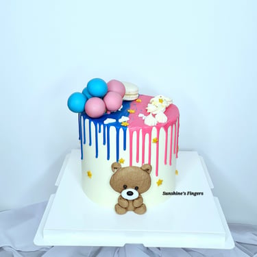 Gâteau personnalisé pour gender reveal à Tullins
