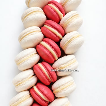 Macarons décorés pour un mariage en Isère