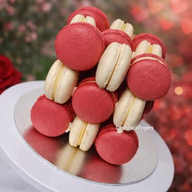 Macarons en cube pour évènement à  Vienne