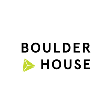 a logo of climbing club Boulder House