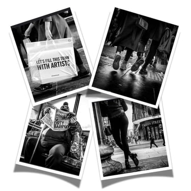 a-selection-of-black-and-white-street-photography-shot-on-a-white-background