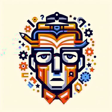 vector of a male contemplating his soft skills