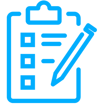 a clipboard with a clipboard and a pen and pencil