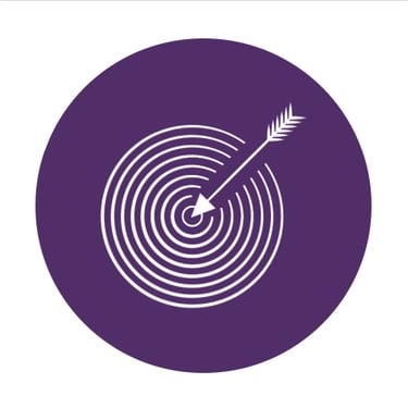 a target target with a target arrow in the center of a circle