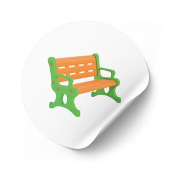 kids park bench plastic