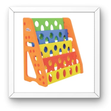 a picture of a magazine rack with a magazine rack