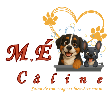 LOGO de M.E Câline salon de toilettage et bien être canin et félin