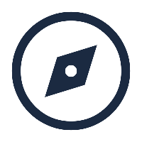 ícone de bussola que representa a Visão da VECapital