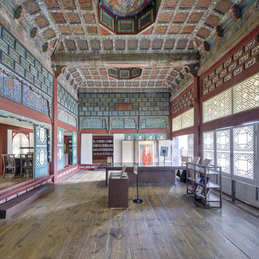 Le jikbokjae, salle de lecture des rois Joseon, Palais de Gyeongbokgung