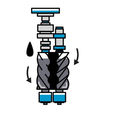 rotary screw in air compressor
