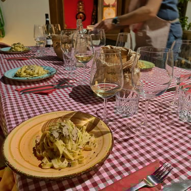 Pasta and wine dinner in Verona cooking workshop