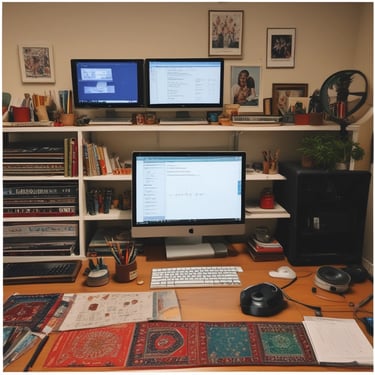 A person is adjusting a microphone attached to a camera. They are holding the camera with one hand while using the other hand to handle the microphone. The person is wearing a light-colored hoodie and appears focused on their task.