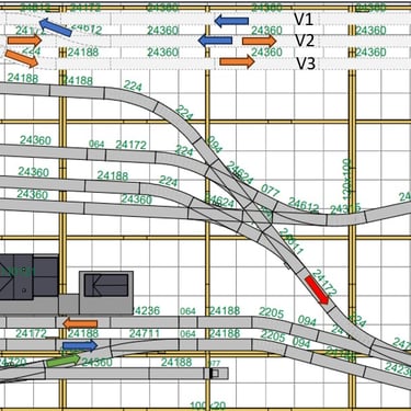 Plan de réseaux de trains miniatures