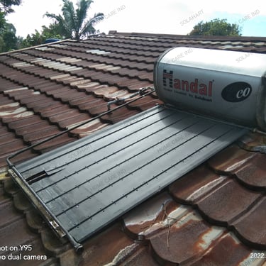 Service perbaikan panel kaca kolektor water heater Handal tenaga surya di Depok