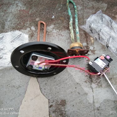 Bukti dokumentasi Teknisi Home Care mengganti komponen element heater Handal di lippo karawaci tangerang