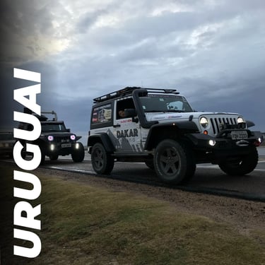 Jeep Wrangler na Expedição Uruguai do Dakar Overland.