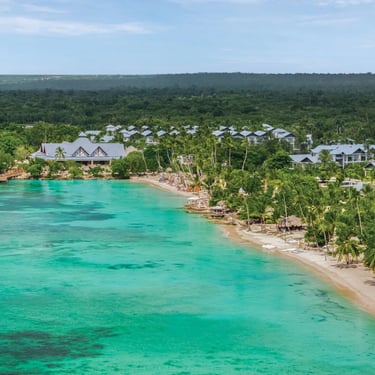 dreams la romana beach from above