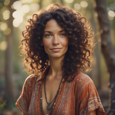 A smiling person reviewing financial documents at a desk with a laptop and a cup of coffee.