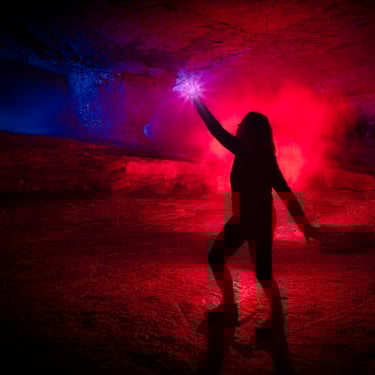 Foto nocturna. Cueva Goros 11